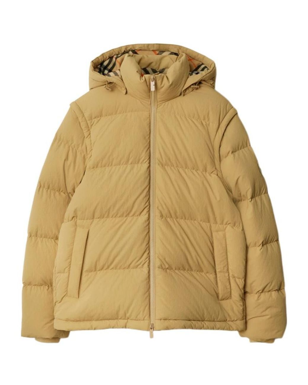 Burberry Natural Logo-Patch Puffer Jacket for men