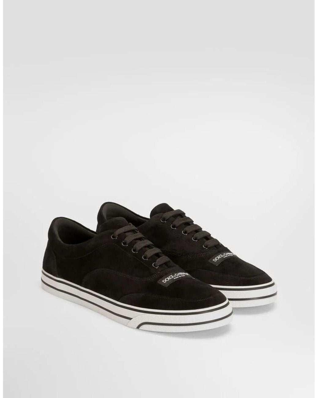 Dolce & Gabbana Black Suede Sailing Sneakers for men