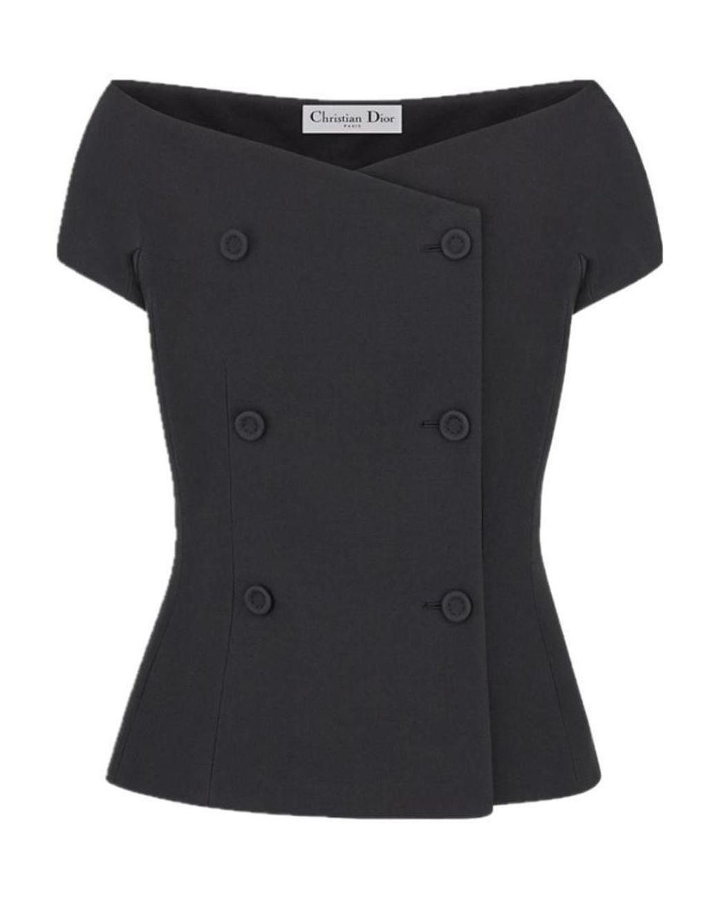 Dior Black Off-The-Shoulder Jacket