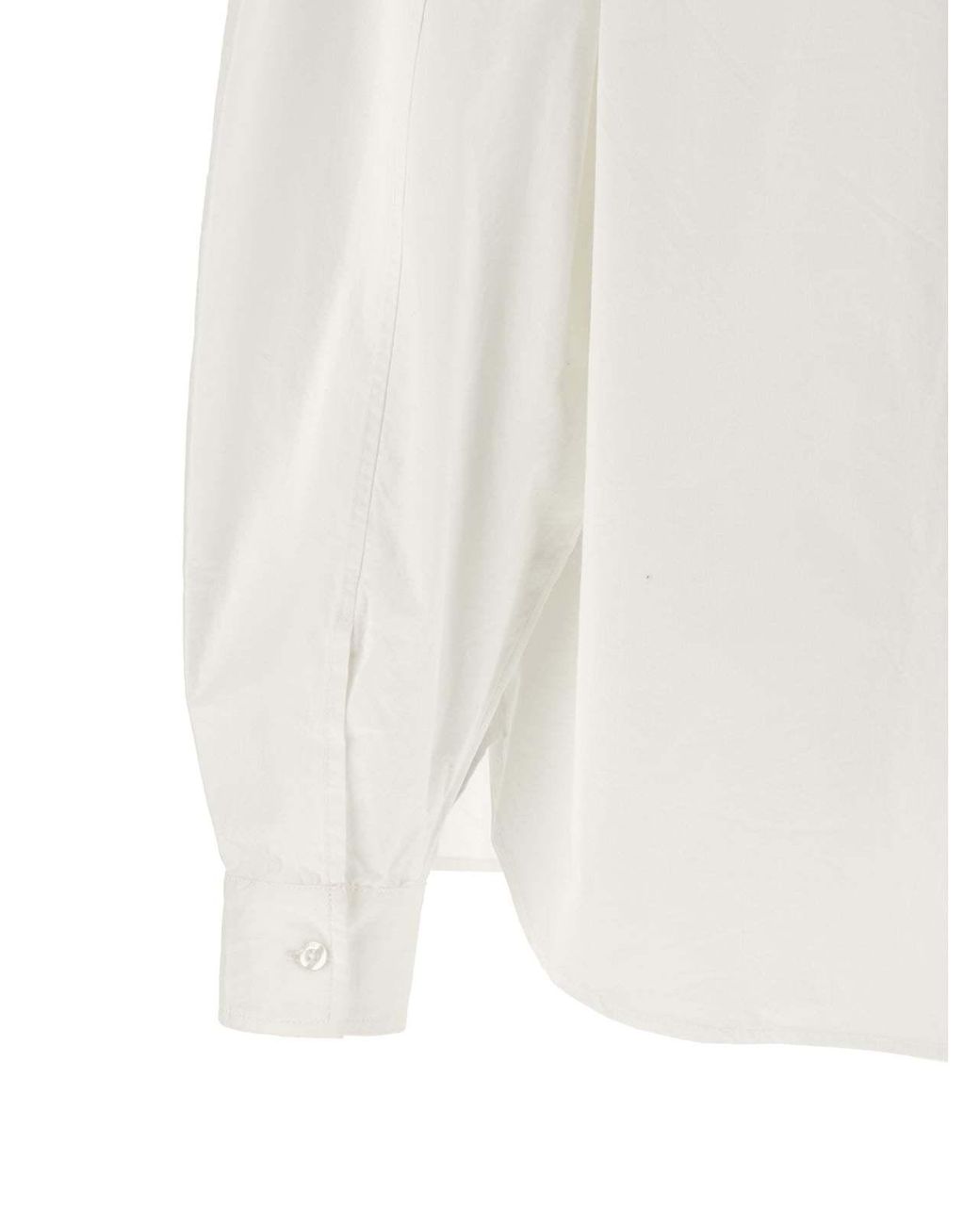 ROTATE BIRGER CHRISTENSEN White Oversized 3D Floral Shirt