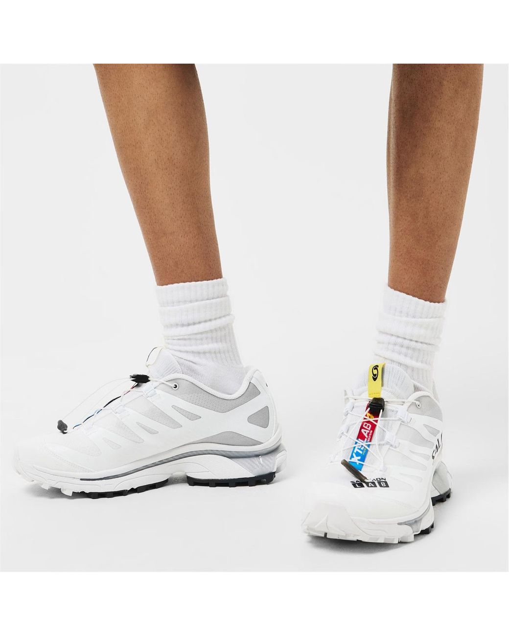 Salomon Lab White Xt-6 Logo Sneakers for men