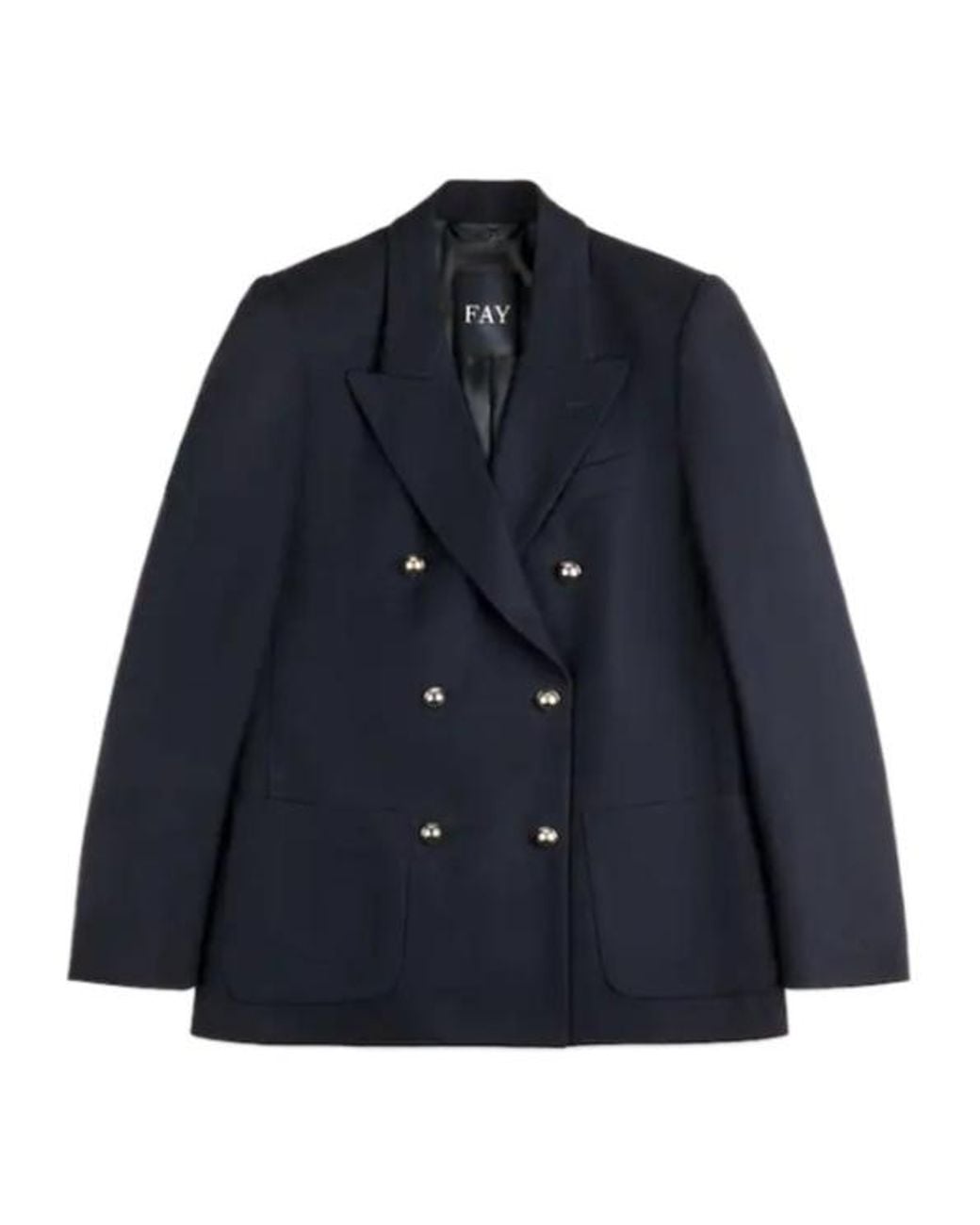 Fay Blue Double-Breasted Blazer