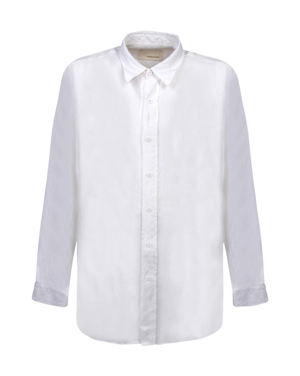 Costumein White Andrea Pointed Collar Shirt for men