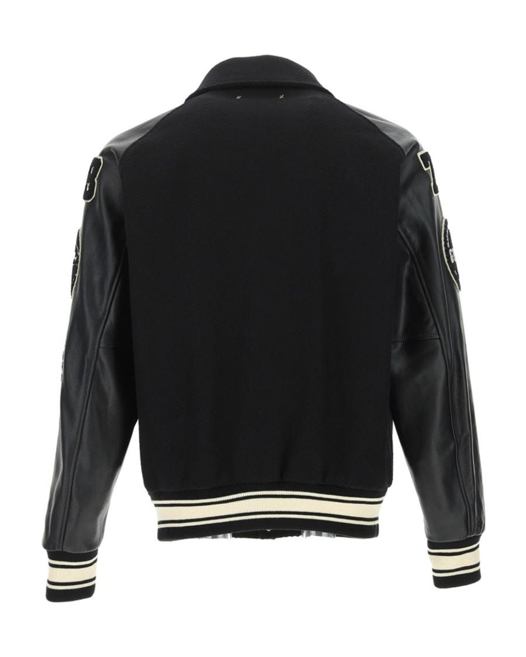 Golden Goose Deluxe Brand Black Logo Embroidered Jacket for men