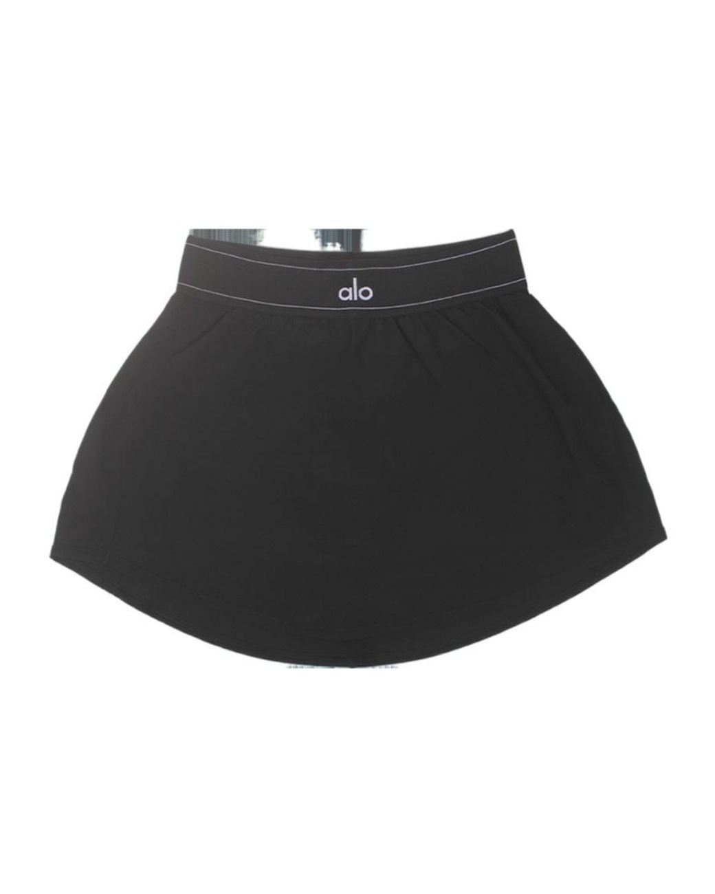 Alo Yoga Black Logo Waist Skirt