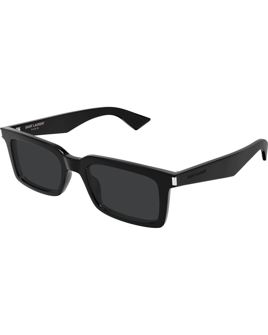 Saint Laurent White Sl 860 Rectangle-Frame Sunglasses for men