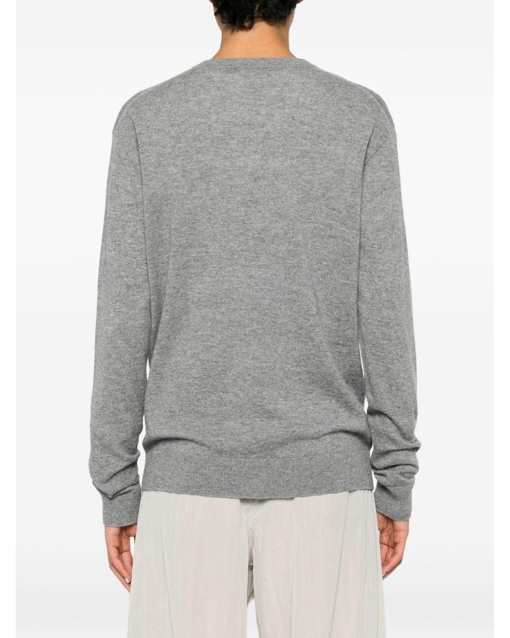 The Row Gray Nian Knitted Sweater