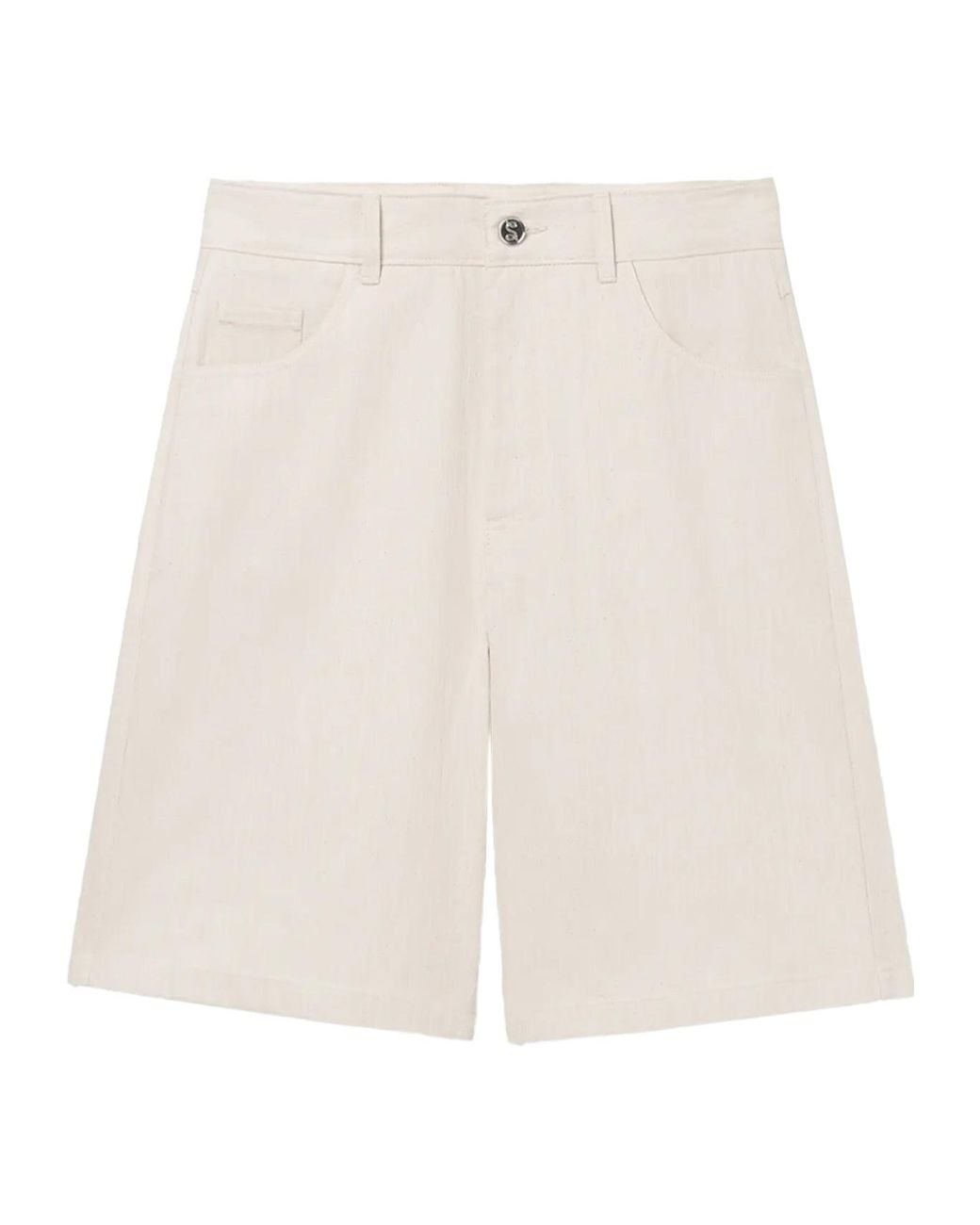 Séfr White Séfr Davis Denim Shorts for men