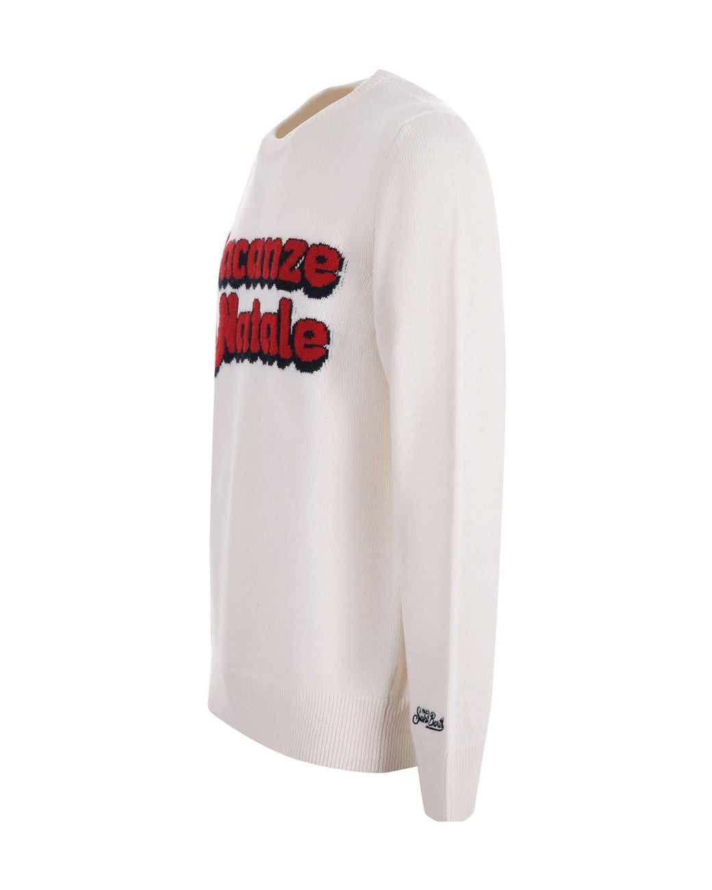 Mc2 Saint Barth White Vacanze Di Natale Knitwear for men