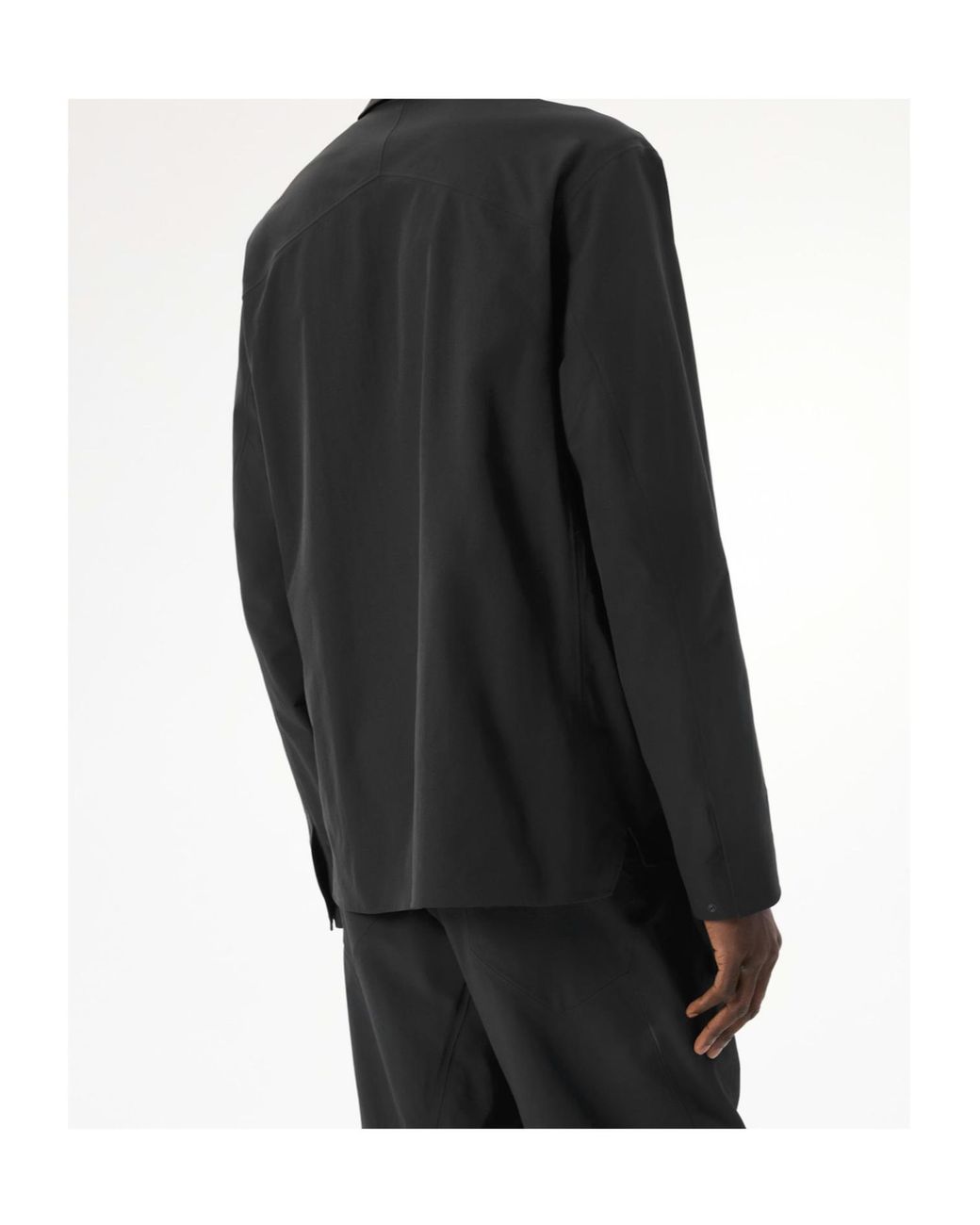 Veilance Black Arc'Teryx Utility Pocket Shirt for men