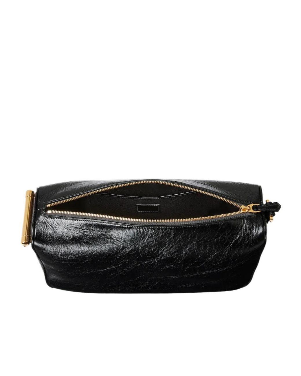 Gucci Black Half Horsebit Medium Shoulder Bag, Leather