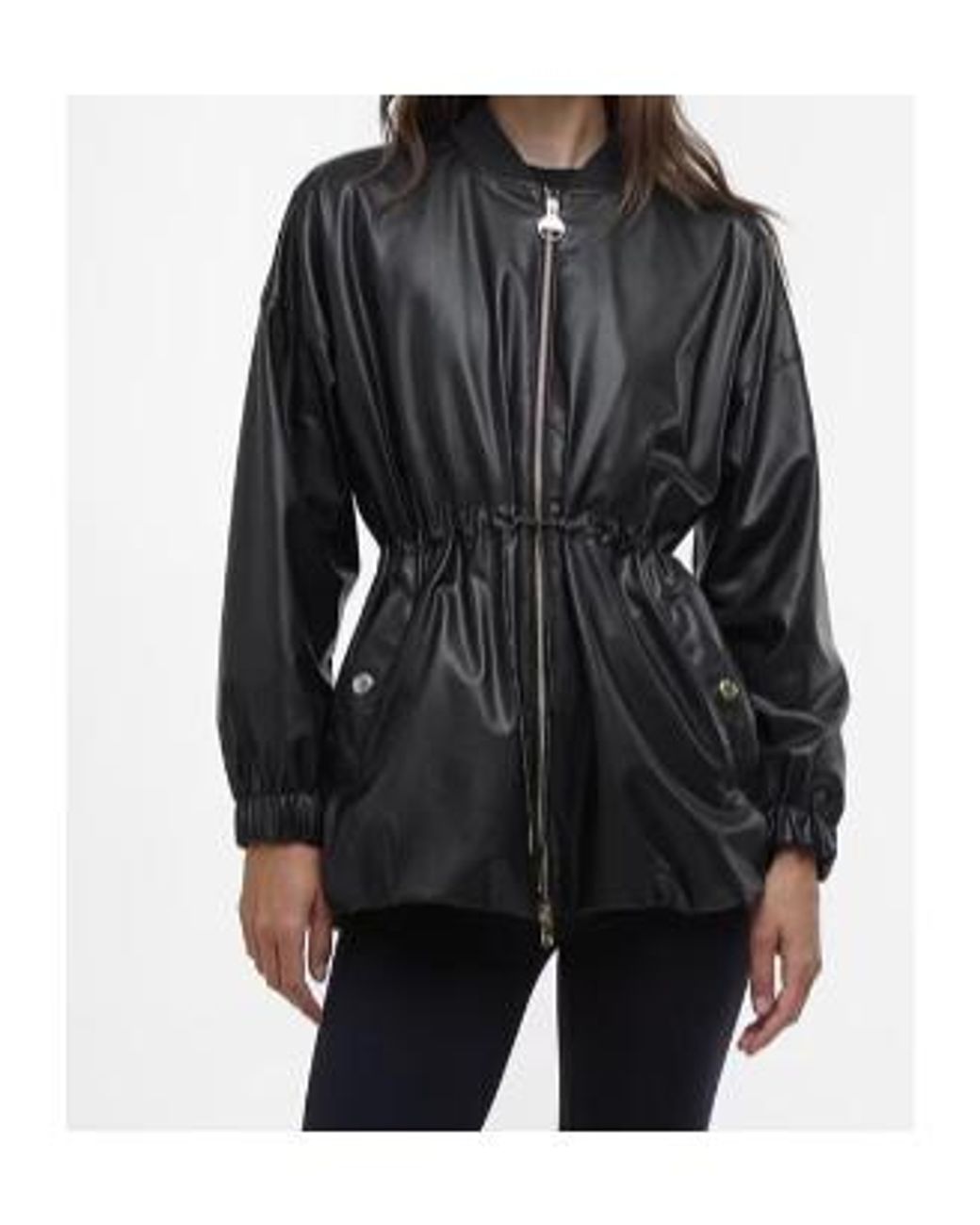 Barbour Black Riley Leather Jacket
