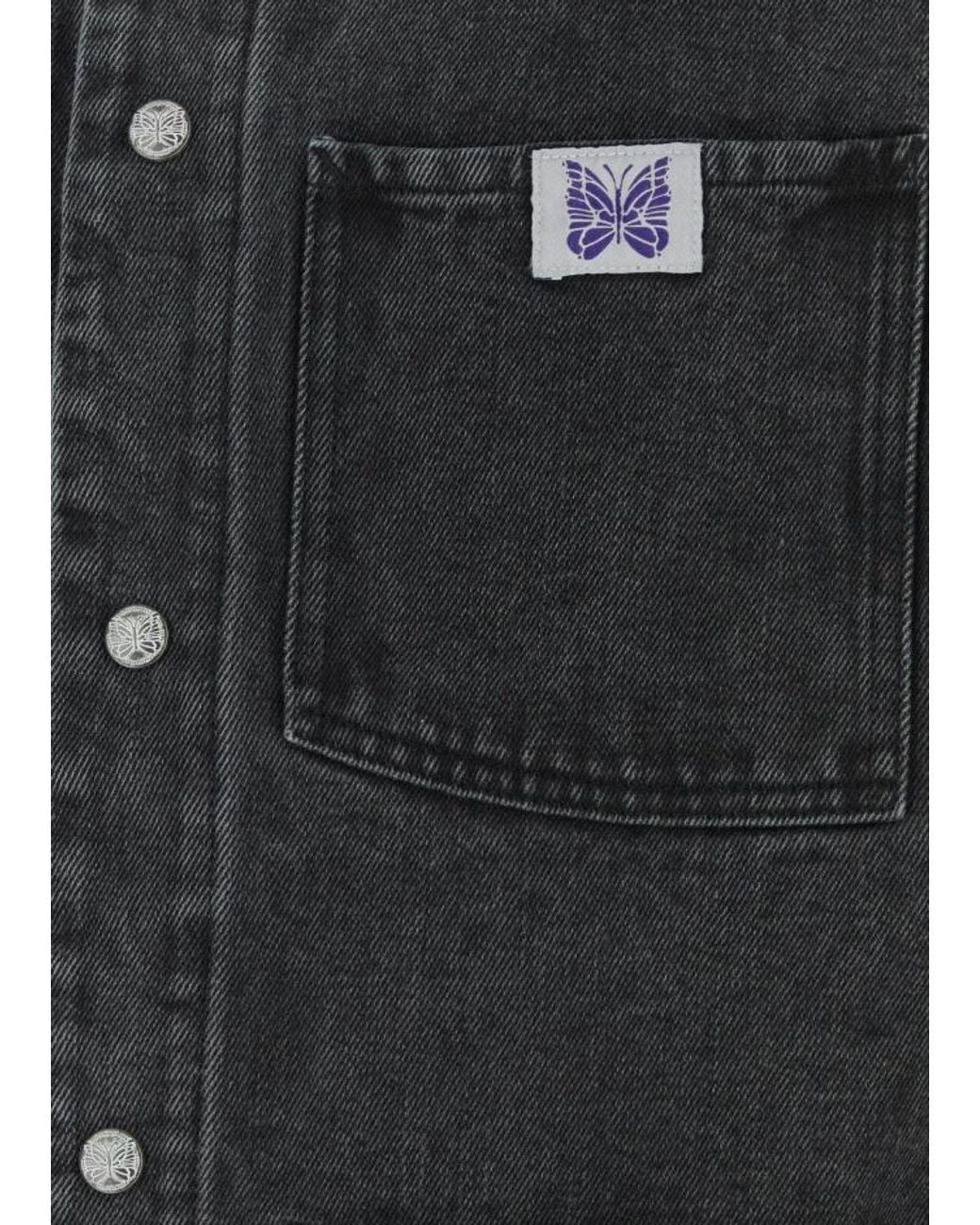 Needles Black Denim Jacket for men