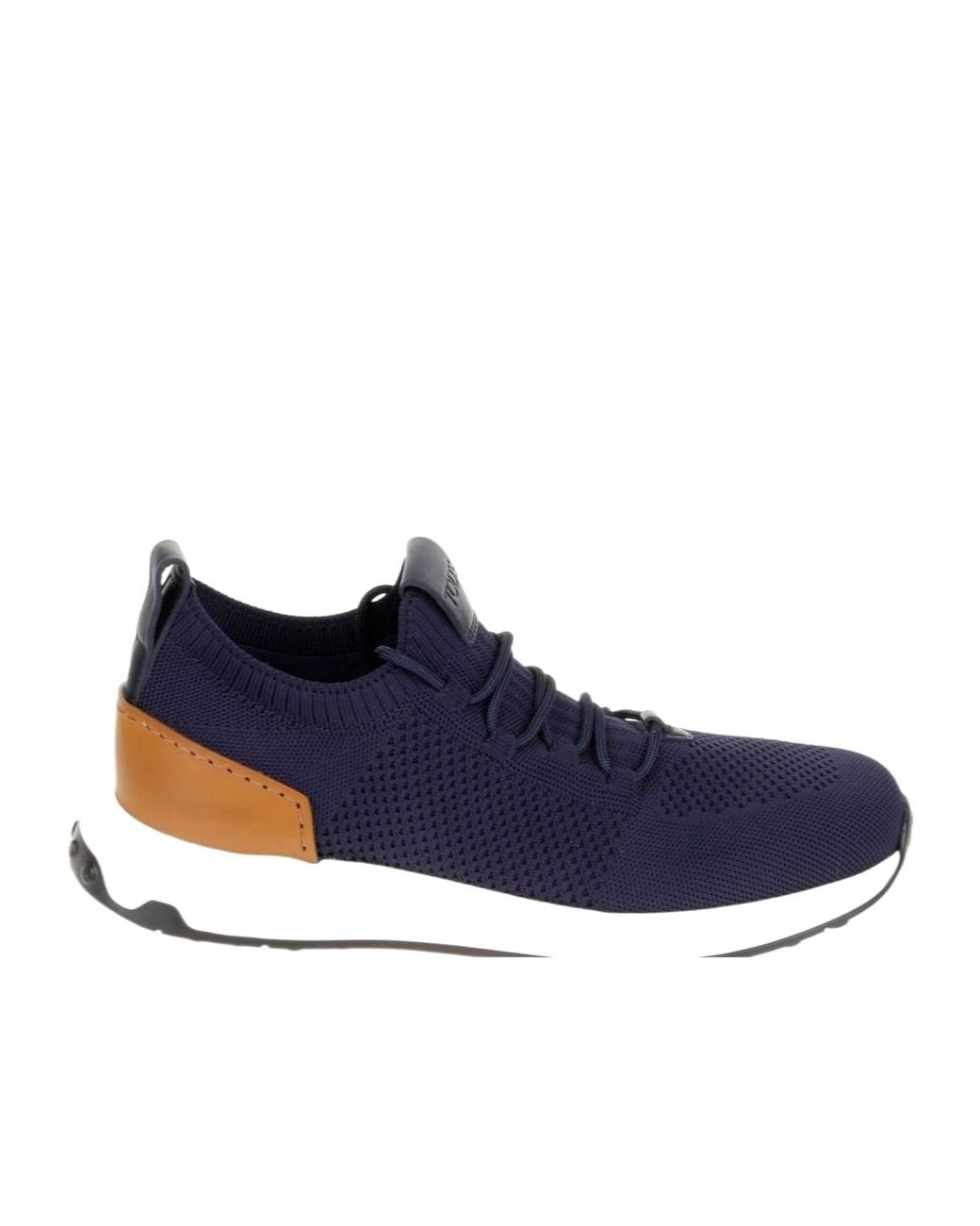 Tod's Blue Knit Low-Top Sneakers for men