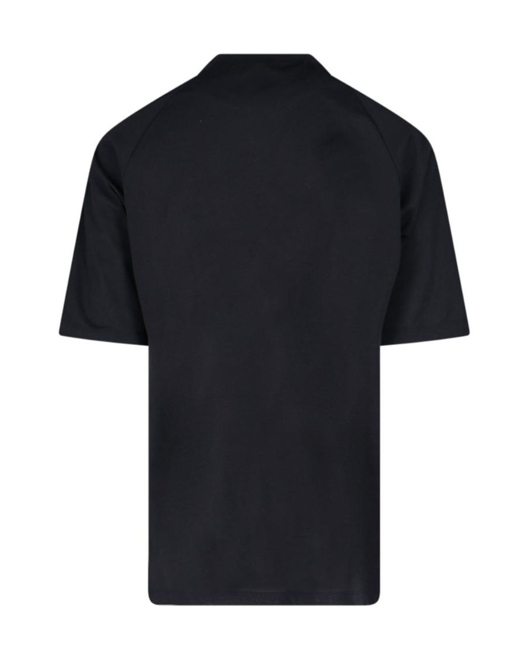 Y-3 Black Logo Printed Crewneck T-Shirt for men
