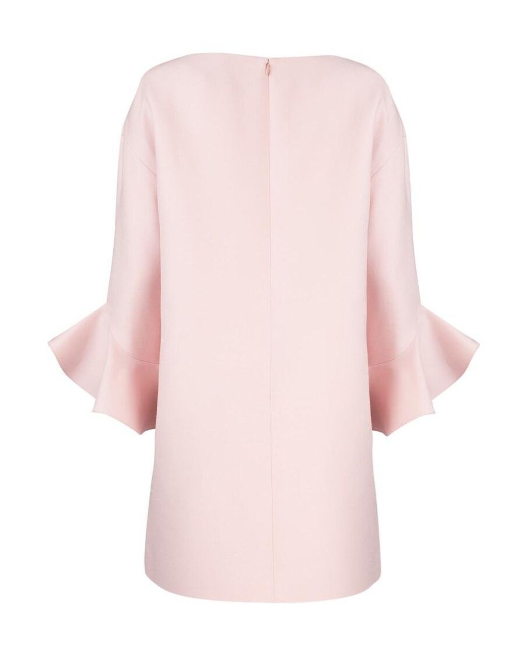 Valentino Pink Ruffled Sleeve Mini Dress