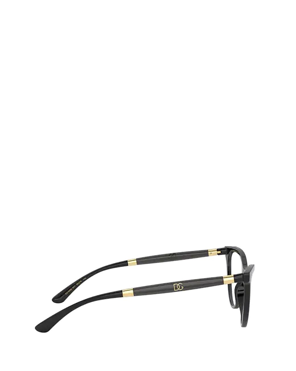 Dolce & Gabbana White Eyewear Cat-Eye Frame Glasses