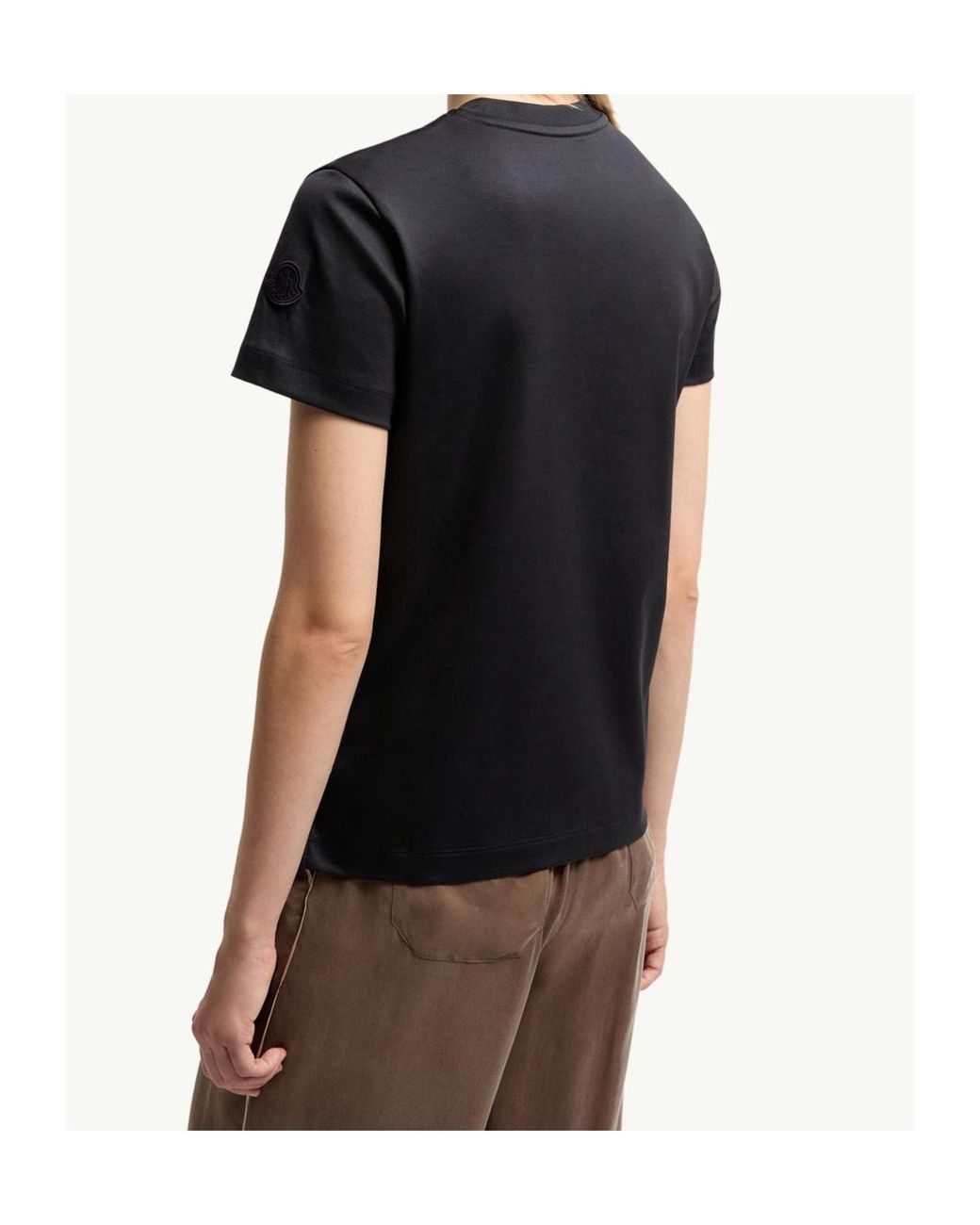 Moncler Black Short-Sleeved Crewneck T-Shirt