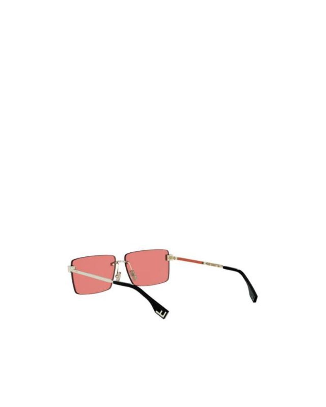 Fendi White Rimless Sunglasses for men