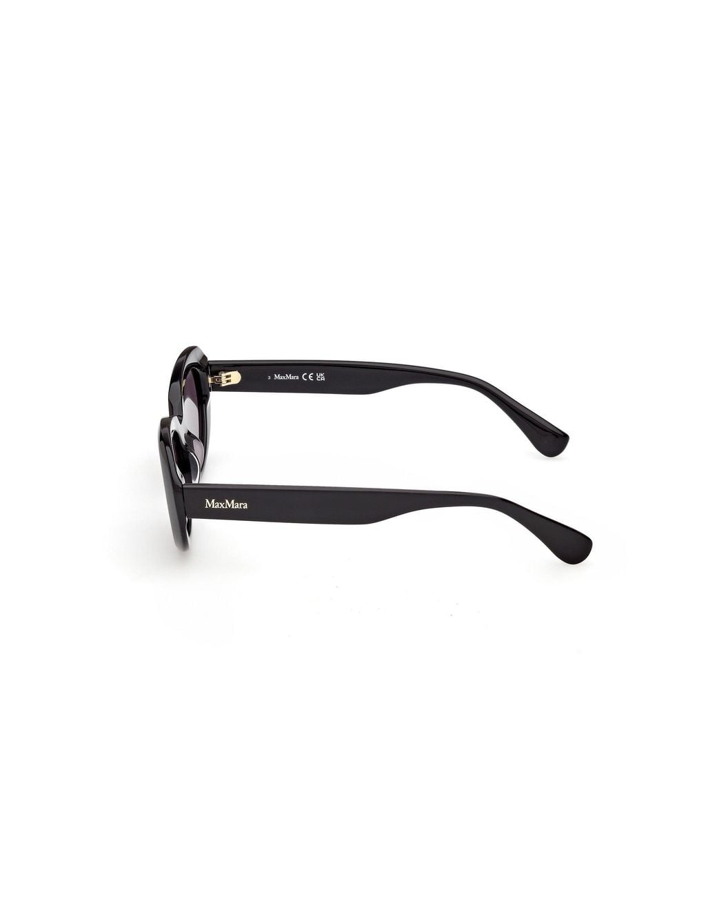 Max Mara White Oval Frame Sunglasses