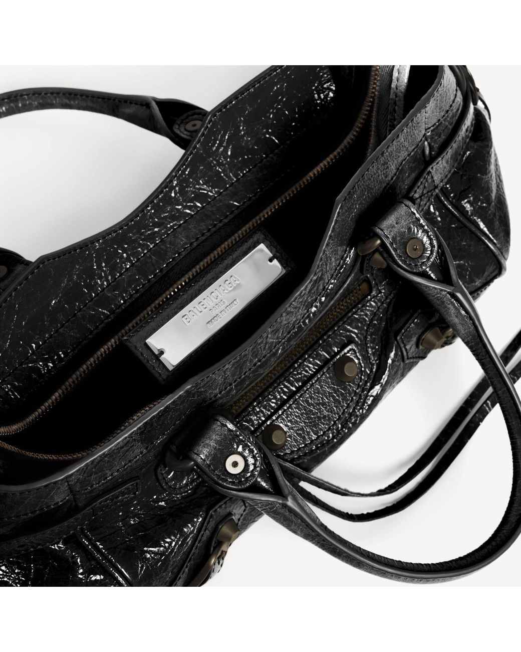 Balenciaga Black Le City Bag East-West Mini