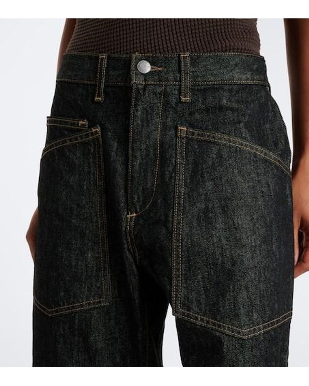 Nili Lotan Black Five-Pocket Jeans