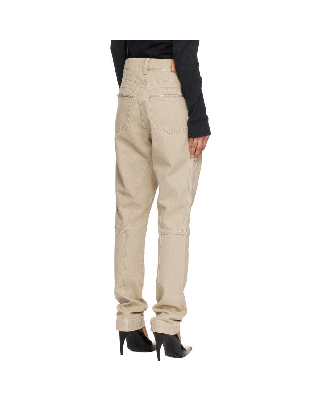 KNWLS Natural Belt-Loop Jeans