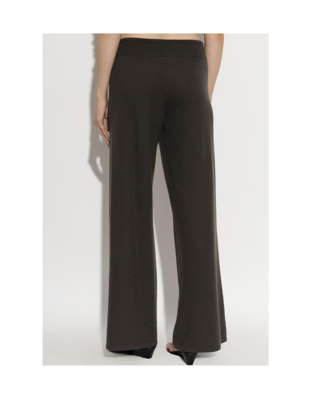 Lisa Yang Black Sofi Drawstring Knitted Trousers