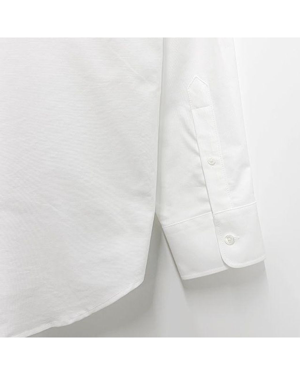 AMI White Ami Logo Embroidered Long-Sleeve Shirt for men