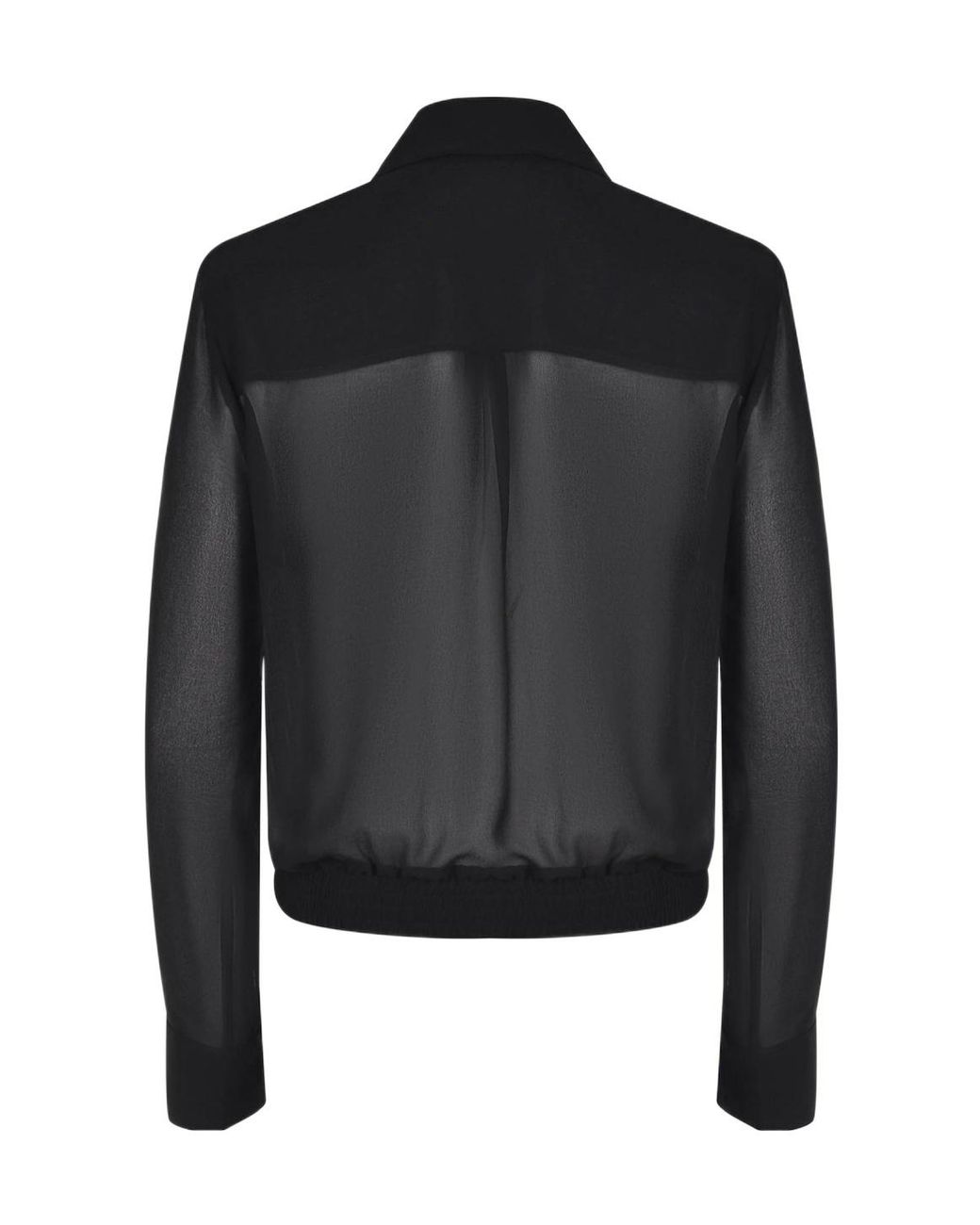 Pinko Black Semi-Sheer Shirt