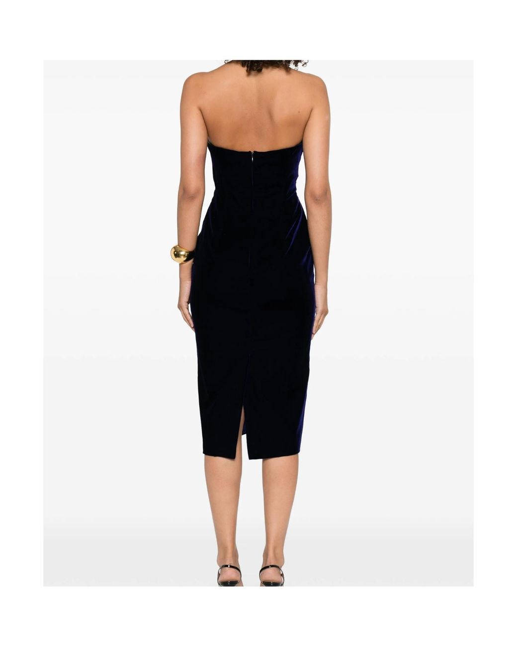 Tom Ford Black トム フォード ストラップレス ミディドレス