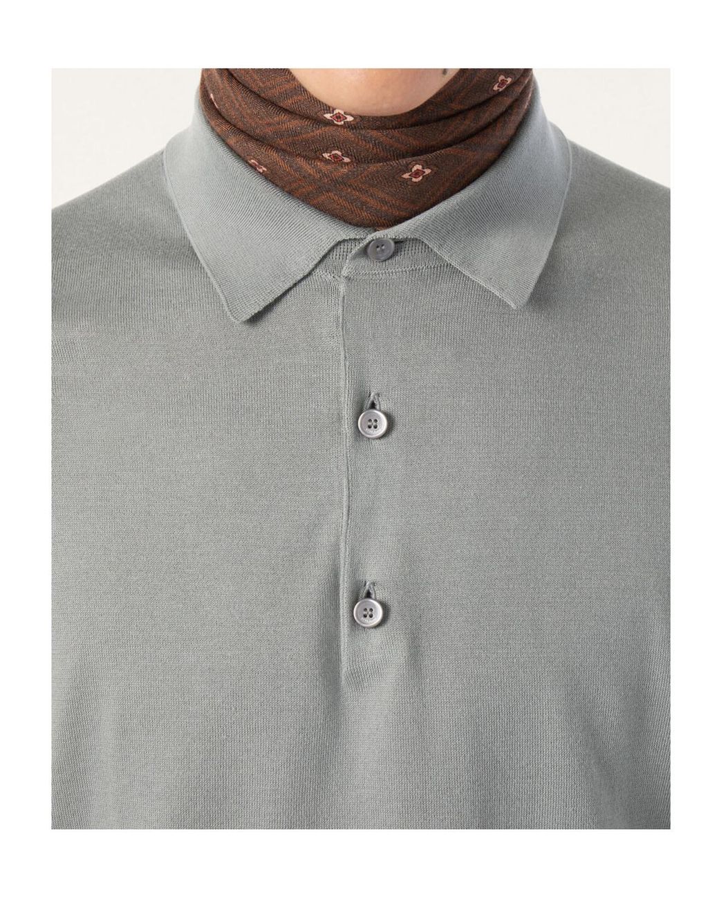 Loro Piana Gray Polo Shirt for men