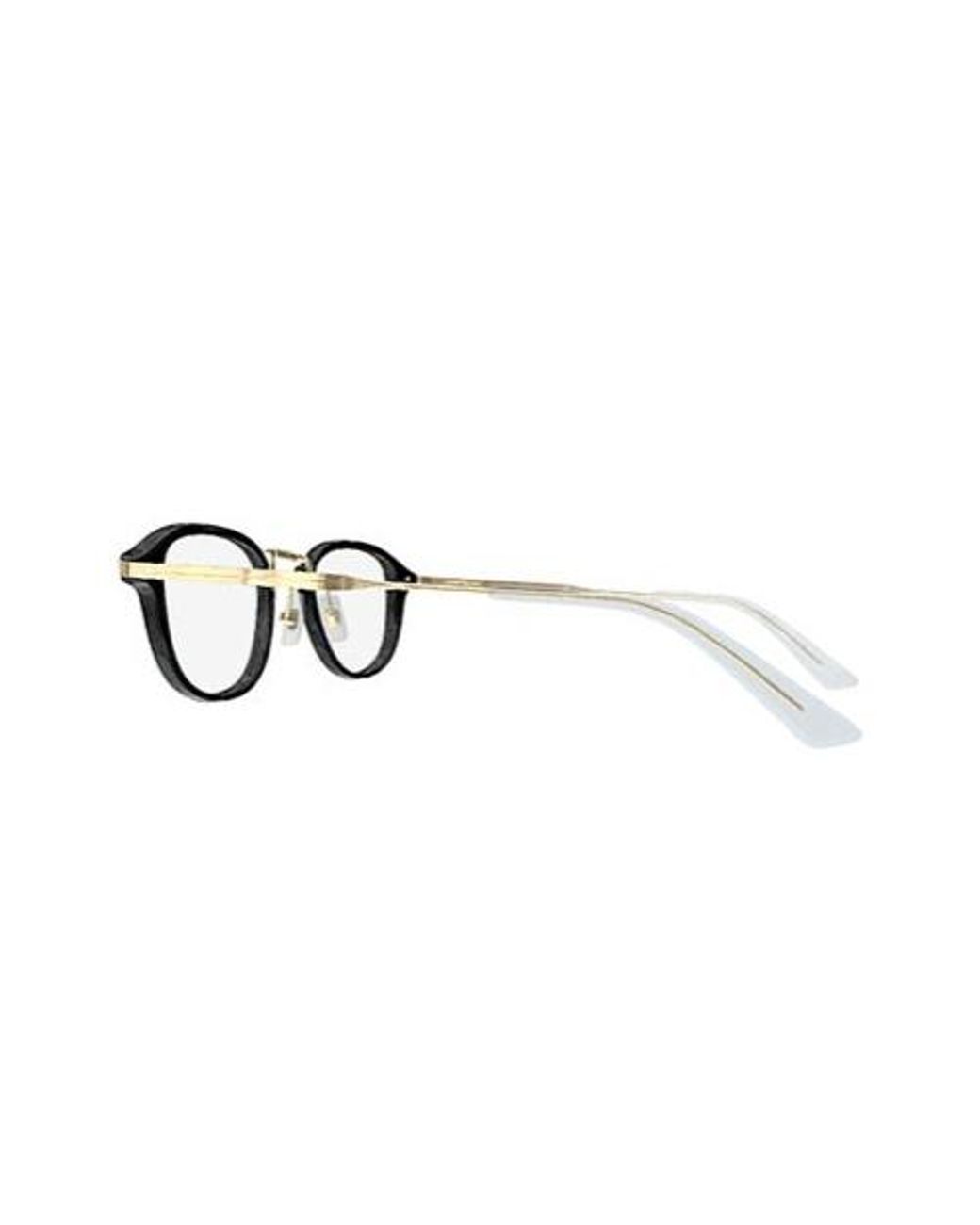 Montblanc White Eyewear Square Frame Glasses for men