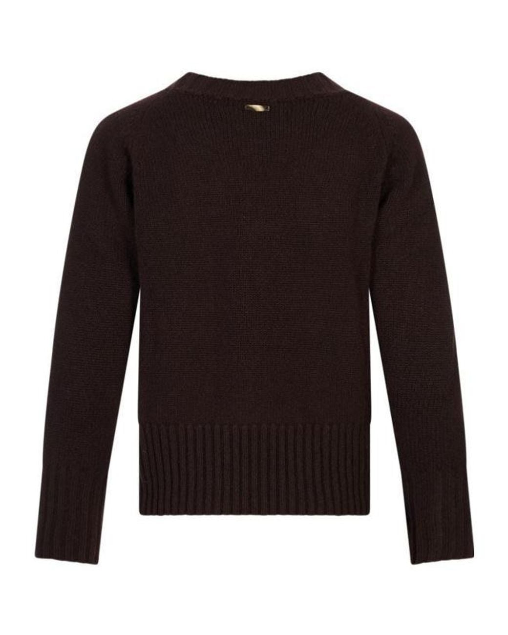 Fedeli Black Long-Sleeved Crewneck Jumper