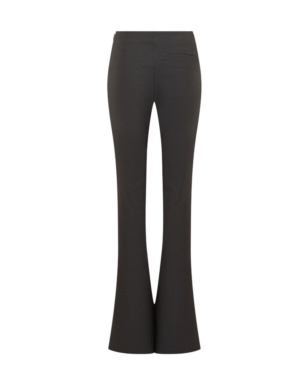 Ambush Black Tailored-Cut Flared Trousers