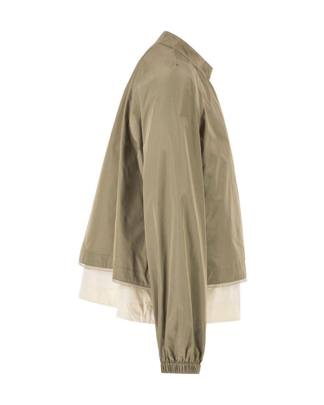 Fabiana Filippi Green Layered Panel Jacket