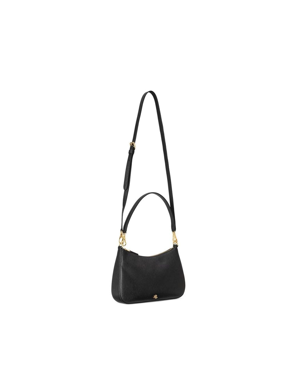 Ralph Lauren Black Danni Leather Shoulder Bag