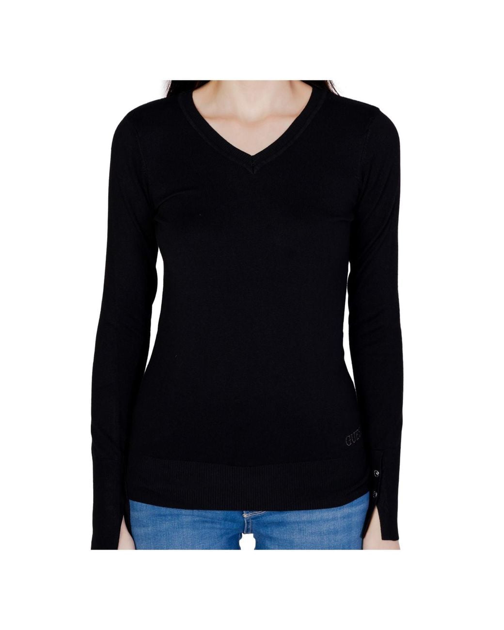 Guess Black Long-Sleeved Pullover