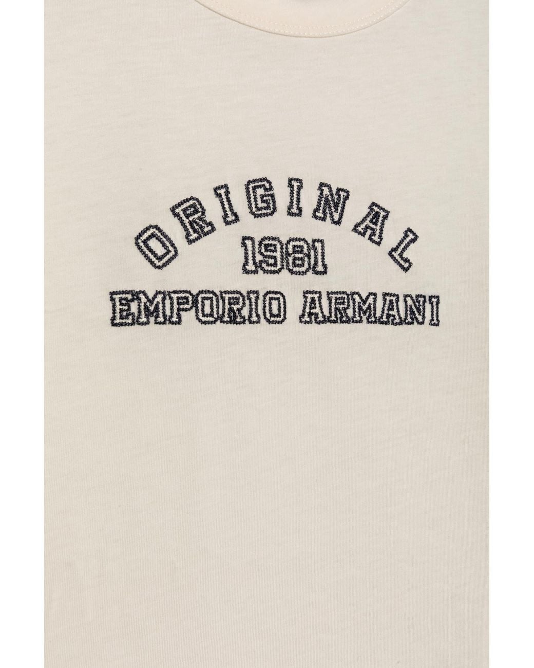 Emporio Armani White Crew-Neck T-Shirt