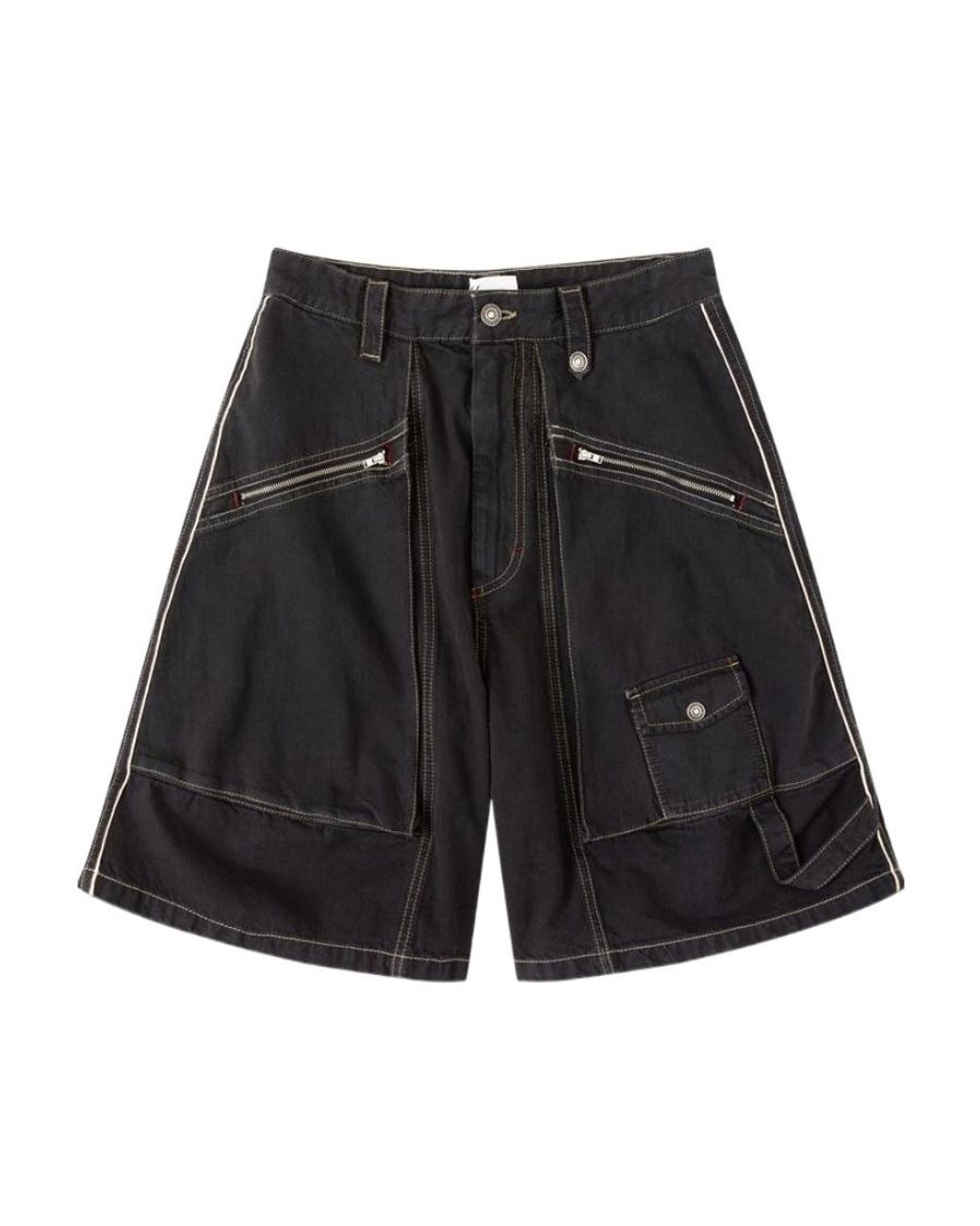 Isabel Marant Black Peio Denim Bermuda Shorts for men