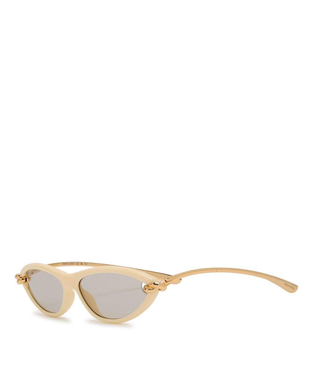 Bottega Veneta White Cat-Shaped Eyeglass Frames