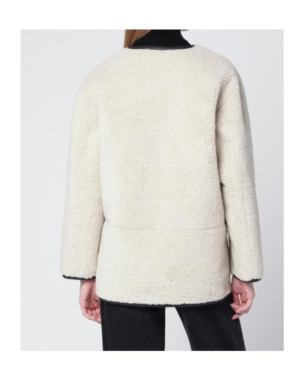 DUNST White Toggle-Front Jacket