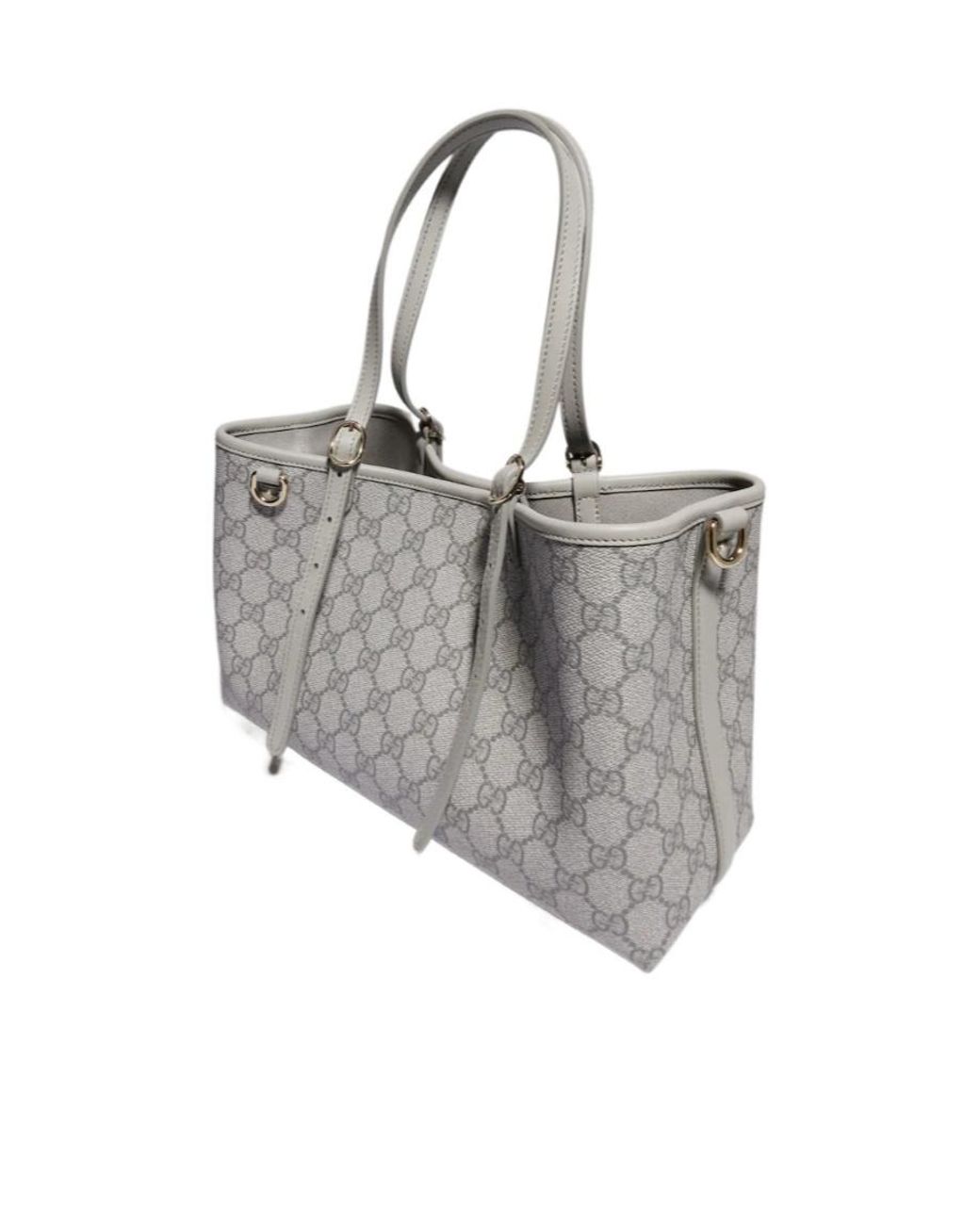 Gucci Gray Gg Emblem Small Tote Bag