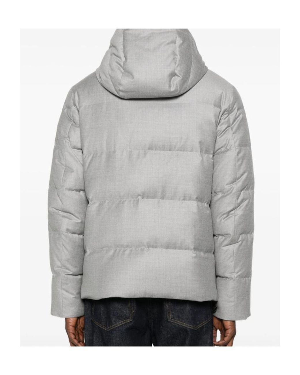 Montecore Gray Hooded Padded Jacket for men