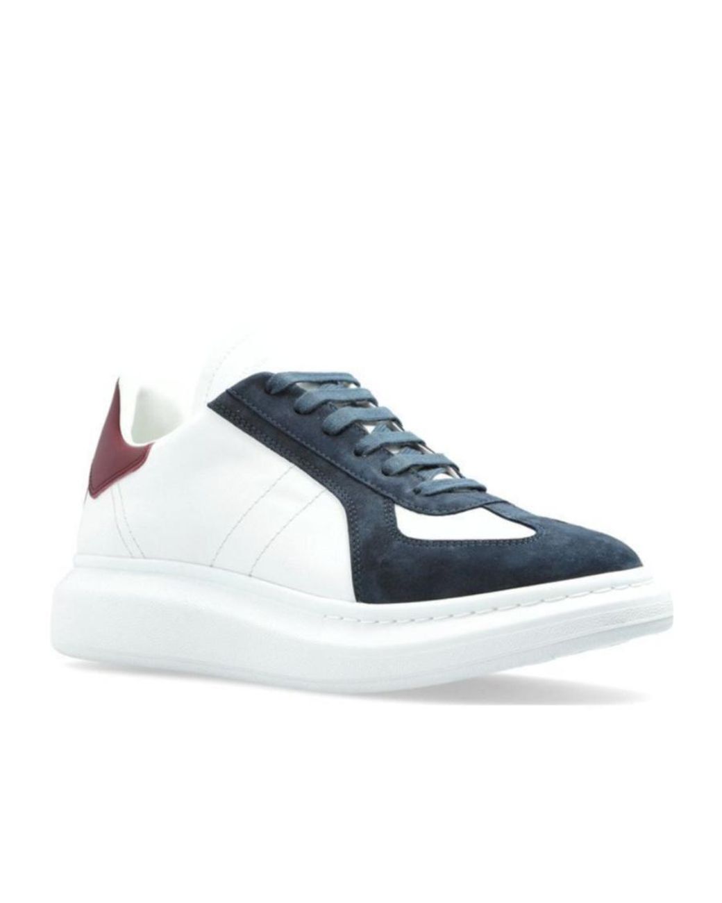 McQueen Blue Oversized Colourblock Lace-Up Sneakers for men