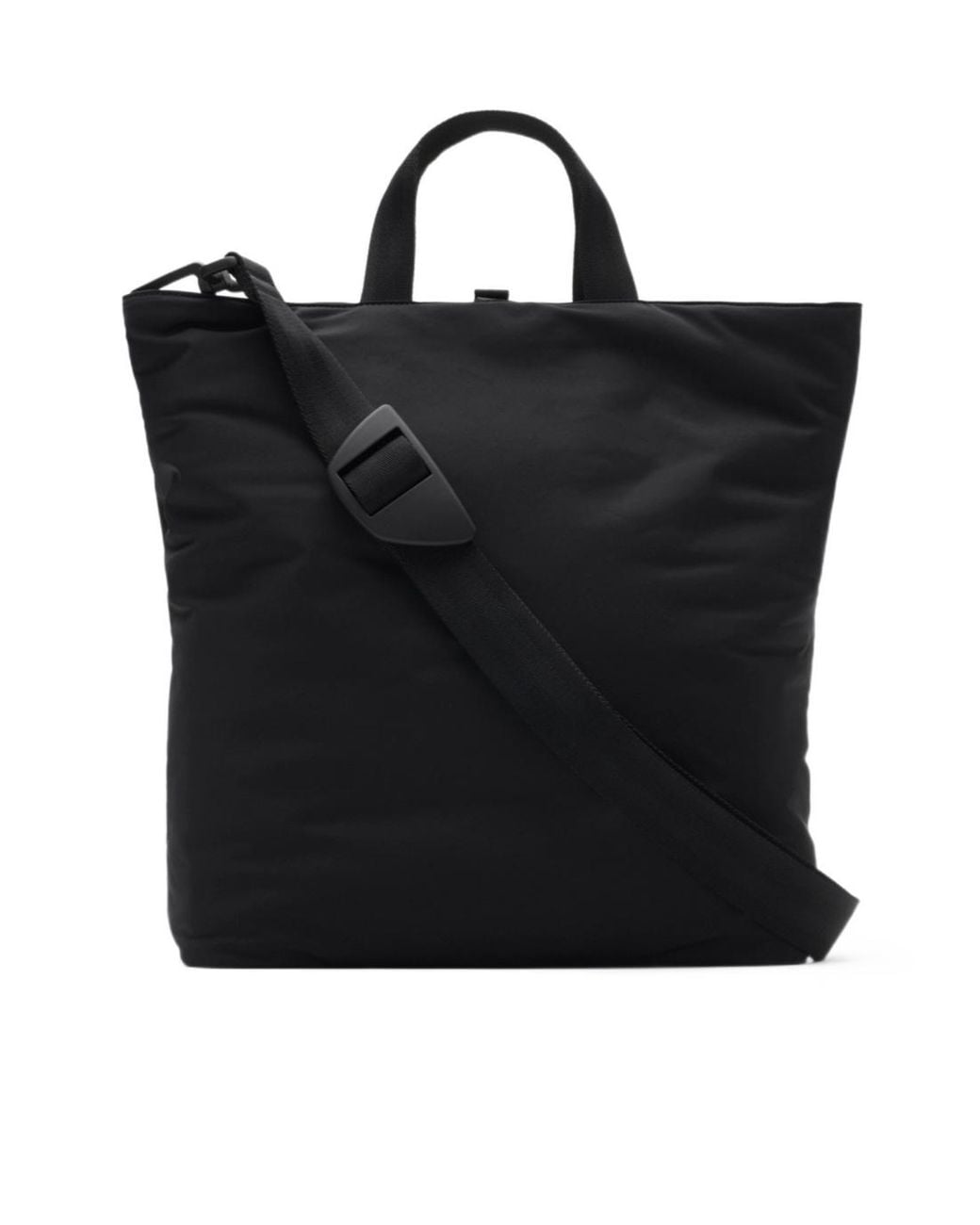 Burberry Black Shielf Logo Plaque Tote Bag for men