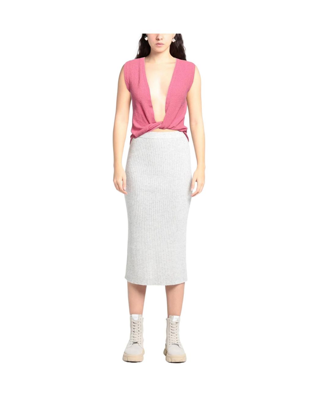 Jacquemus Pink Two-Tone Knitted Top