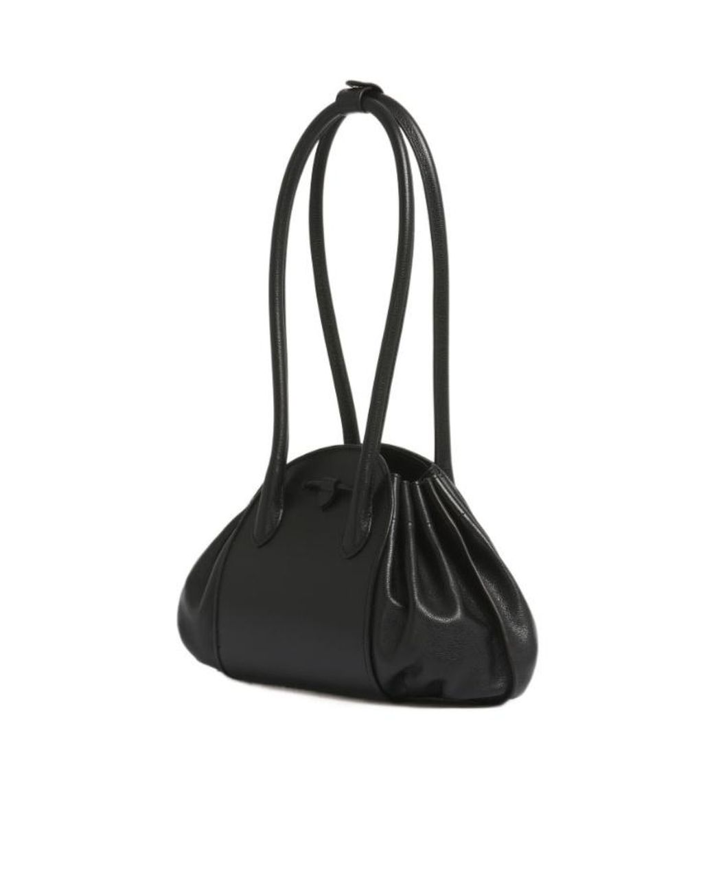 Marni Black Tulipea Logo Stamped Shoulder Bag