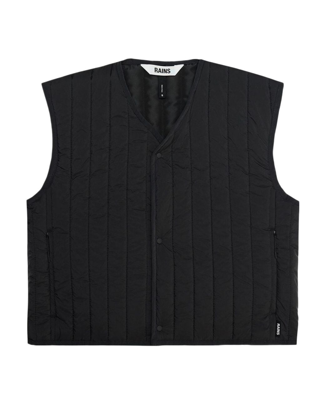 Rains Black Banja Short Liner Vest