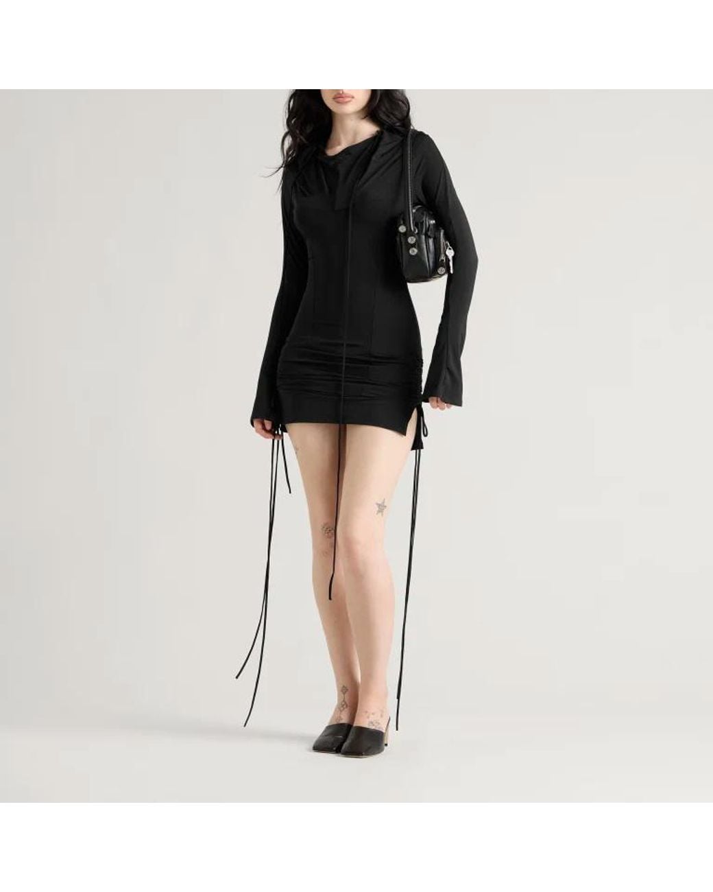 KNWLS Black Long-Sleeved Dress